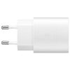 Samsung Super Szybka Oryginalna Ładowarka PD (25W) USB-C biała EP-TA800EWE A70 A90 S10 5G Note 10 M51 S20 S20+ S20 ULTRA S21 S21+ S21 ULTRA S22 S22+ S22 Ultra A53, S21 FE, S23 S23+ S23 ULTRA S24 S24+  A15 A25 A35 A55 S24 FE